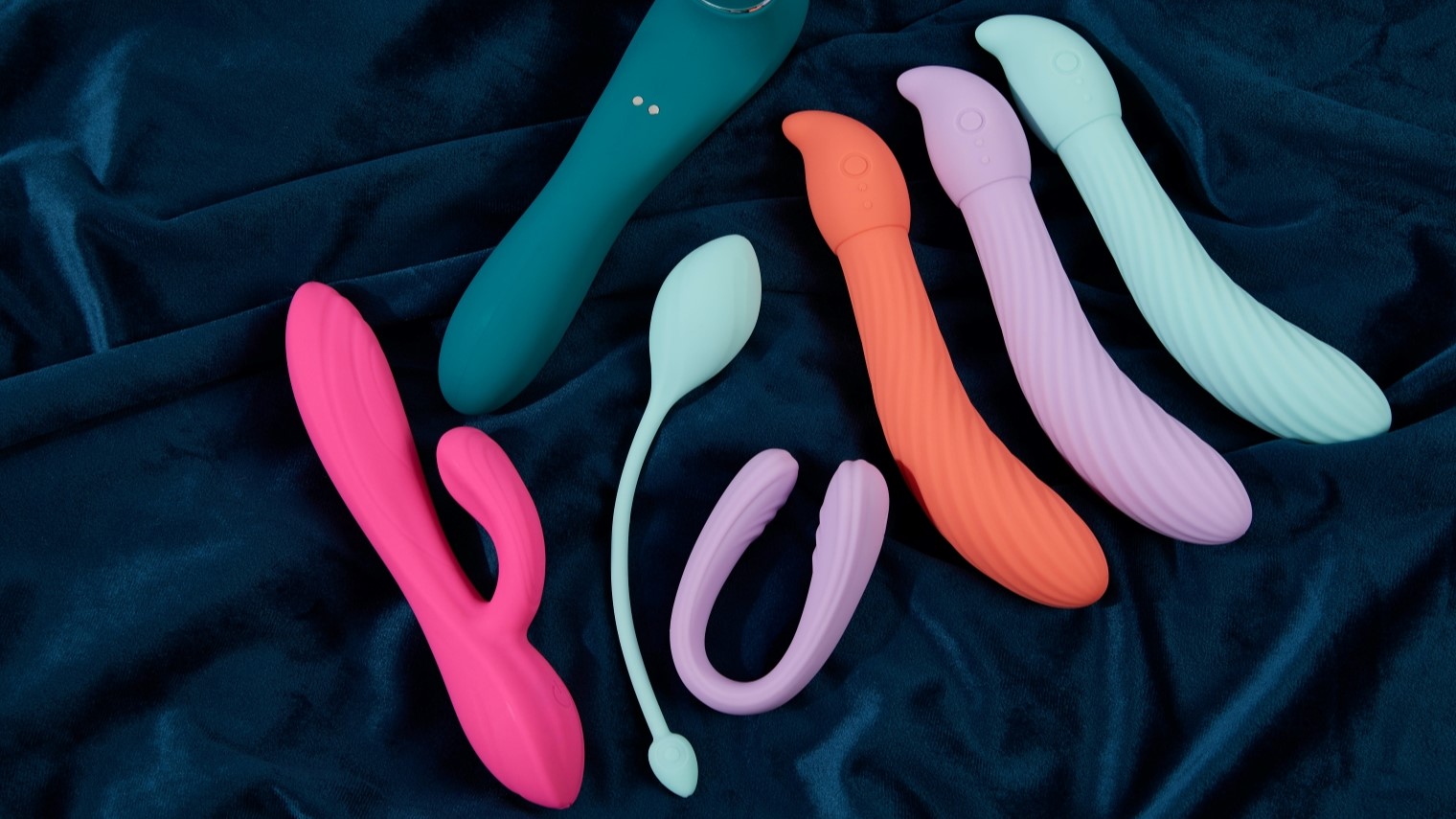 vibrators on a dark green background