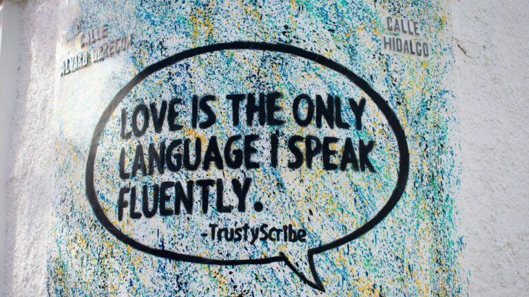 love is the only language I speak